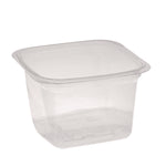 PET Square Container, 16 oz, 4 x 4 x 3, Clear, Plastic, 480/Carton