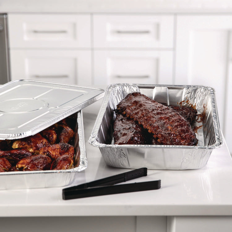 Aluminum Steam Table Pan, Heavy Duty Deep Full-Size, 3.37" Deep, 19.6 x 11.6, 40/Carton