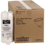 Plastic Portion Cup, 3.25 oz, Translucent, 3,000/Carton