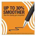 Gel-ocity Pro Quick Dry Gel Pen, Retractable, Medium 0.7 mm, Black Ink, Black/Clear Barrel, 12/Pack