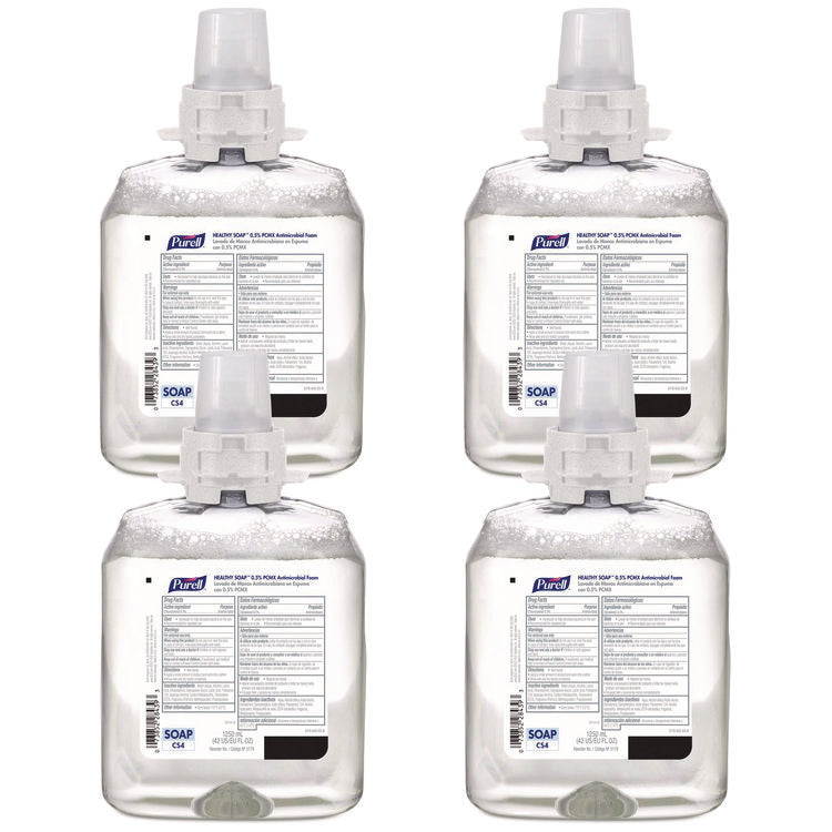 Healthcare HEALTHY SOAP 0.5% PCMX Antimicrobial Foam Refill, For CS4 Dispensers, Fragrance-Free, 1,250 mL, 4/Carton