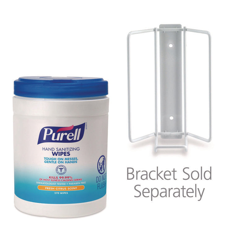 Hand Sanitizing Wipes Basic Wall Bracket, 8.44 X 5.49 X 5.55, White