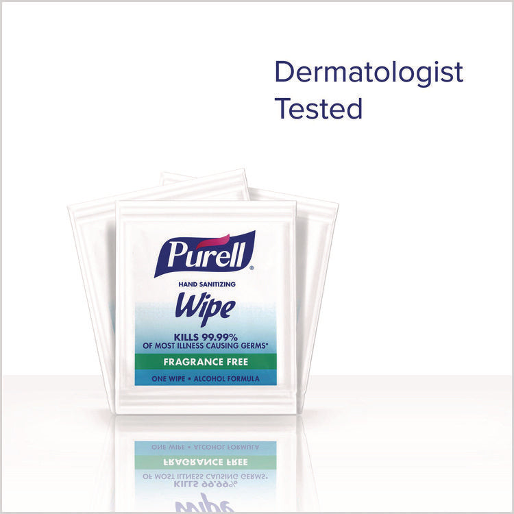 Sanitizing Hand Wipes, Individually Wrapped, 1-Ply, 4.5 x 6.5, Lemon, White, 1,800/Carton