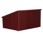 Tabletop Lectern, 23.75 x 19.88 x 13.75, Mahogany