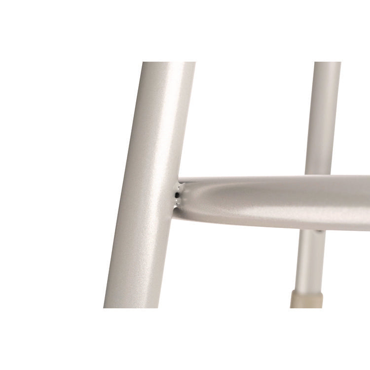 6200 Series Height Adjustable Heavy Duty Steel Stool With Backrest, 32" to 39" Seat Height, Brown Seat, Gray Back/Base