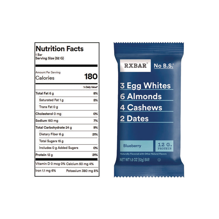 Minis Protein Bars Variety Pack, Blueberry/Strawberry, 0.9 oz Bar, 8/Box