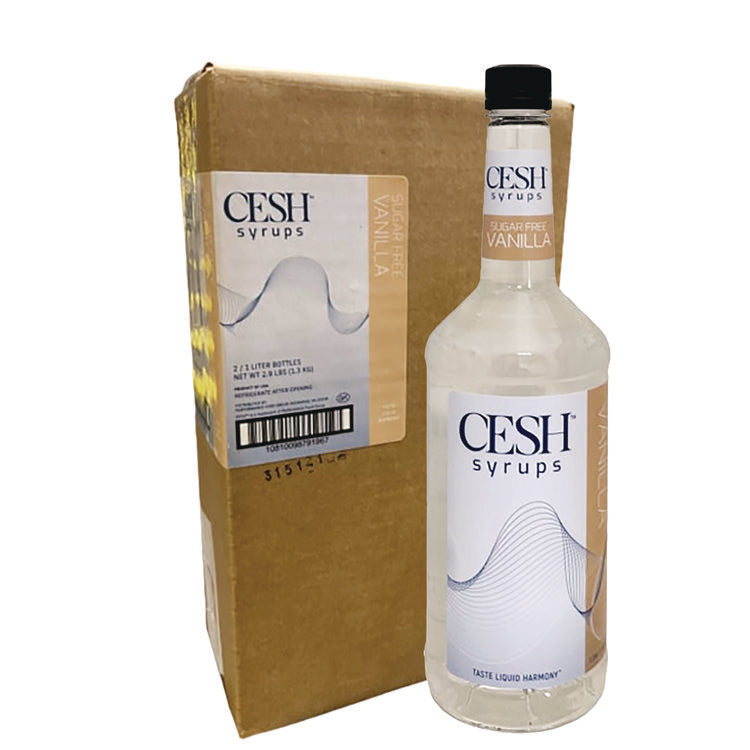 Vanilla Sugar-Free Syrup, 33.81 oz Bottle, 2/Carton