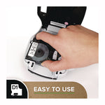 D1 Standard Labels, 0.50" x 23 ft, Black Print on Clear Tape