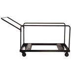 Folding Table Dolly For Round Tables, 1,100 lb Capacity, 27.75" x 47.5" x 31.25", Brown