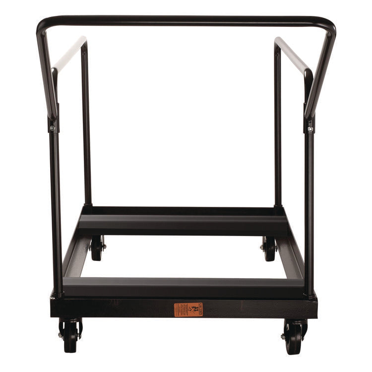 Folding Table Dolly For Round Tables, 1,100 lb Capacity, 27.75" x 47.5" x 31.25", Brown