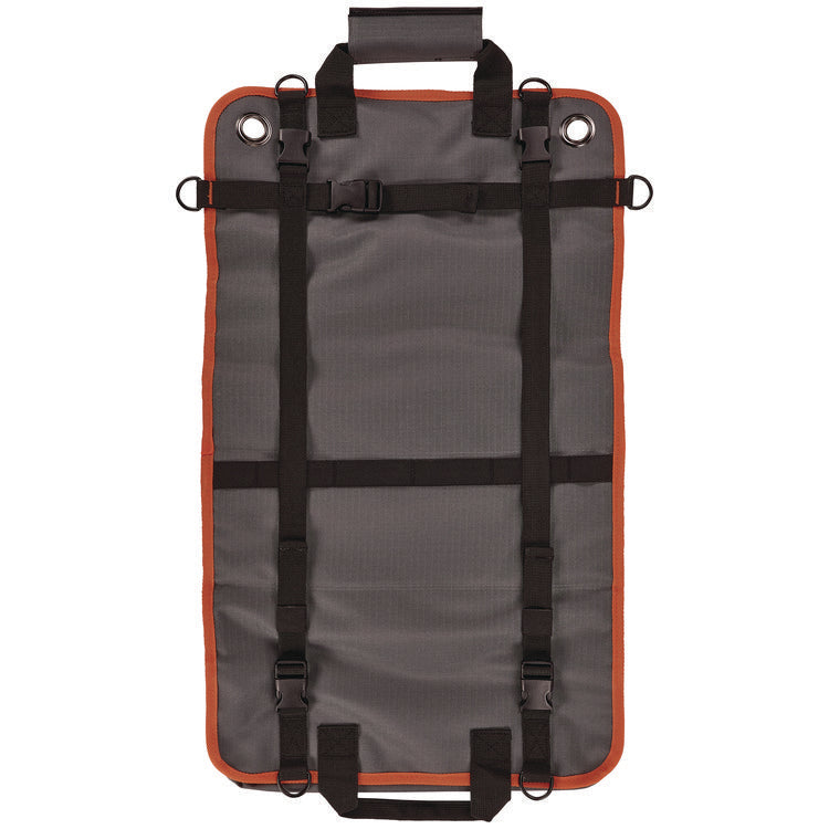Arsenal 5874 Roll Up Tool Bag with Zipper Pockets, 5 Zippered Pockets, 7 Tool Slots, 1 x 27 x 16, Polyester, Gray
