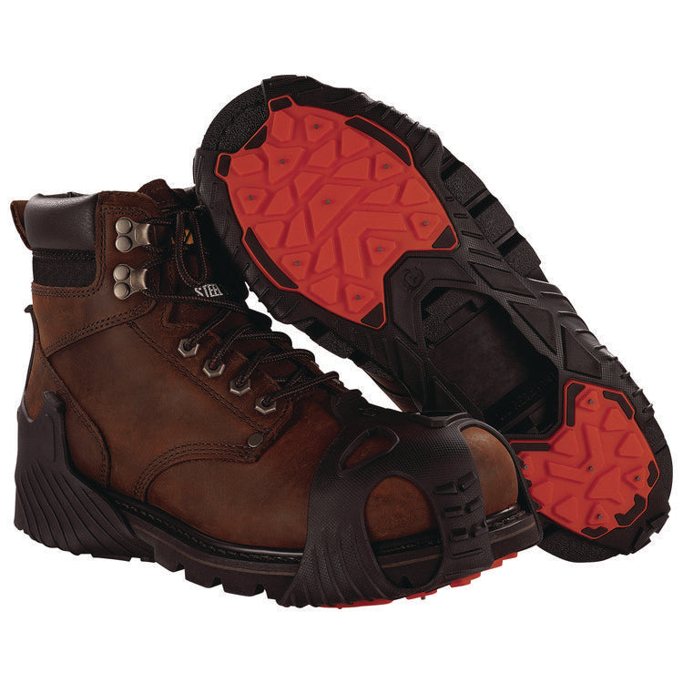TREX 6306 Ice Traction Cleats, Medium, Black, 1 Pair