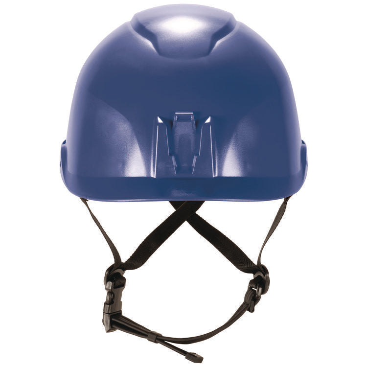 Skullerz 8976 Class E Safety Helmet, 6-Point Ratchet Suspension, Blue