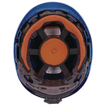 Skullerz 8976 Class E Safety Helmet, 6-Point Ratchet Suspension, Blue
