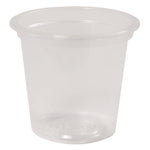 PLA Clear Cold Cups, 1 oz, Plastic, Clear, 3,000/Carton