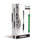Z-Grip MAX Ballpoint Pen, Retractable, Medium 1 mm, Black Ink, Silver/Black Barrel, 12/Pack