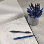 Z-Grip Ballpoint Pen, Retractable, Medium 0.7 mm, Blue Ink, Translucent Blue/Blue Barrel, 12/Pack