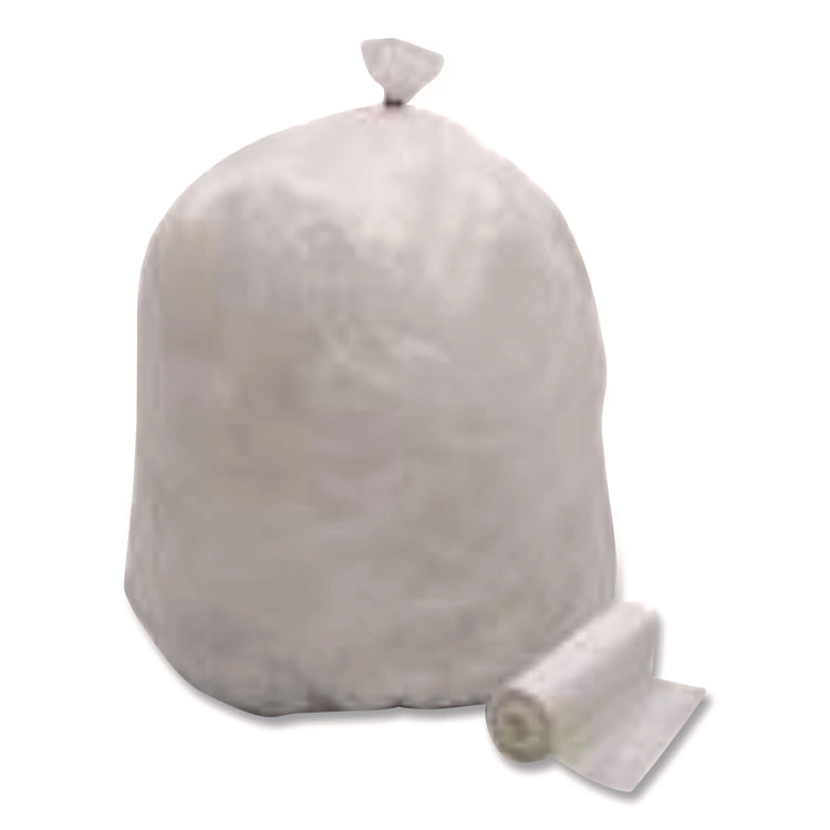 High Density Can Liners, 33 gal, 16 mic, 33" x 40", Natural, 250/Carton