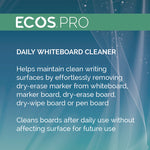 Daily Whiteboard Cleaner, Free and Clear, 32 oz Spray Bottle, 6/Carton