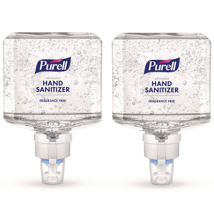 PROFESSIONAL ADVANCED GEL HAND SANITIZER FRAGRANCE FREE, FOR ES8 DISPENSER, 2/CARTON