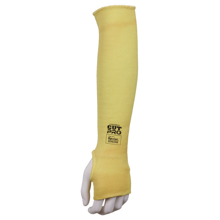 Economy Series DuPont Kevlar Fiber Sleeve, One Size Fits All, Yellow