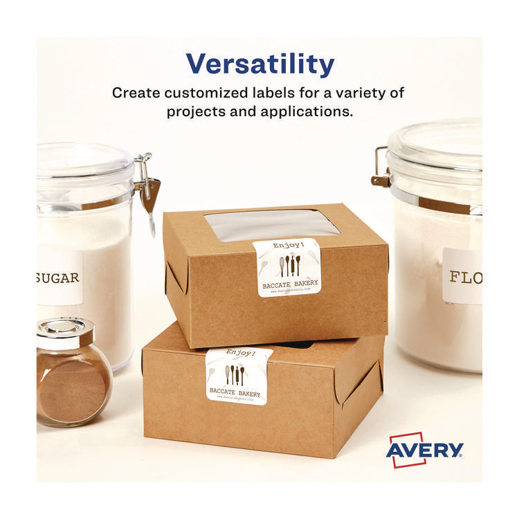 Laser/Inkjet Media Labels, Inkjet/Laser Printers, 2.75" x 2.75", Matte White, 9 Labels/Sheet, 70 Sheets/Box