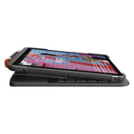Slim Folio Plastic Keyboard Case for iPad 7th, 8th Generation, Graphite