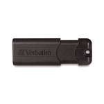 PinStripe USB 3.2 Flash Drive, 128 GB, Black