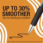 Gel-ocity Pro Gel Pen, Retractable, Medium 0.7 mm, Black Ink, Translucent Black/Black Barrel, 4/Pack