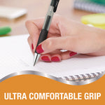 Gel-ocity Pro Gel Pen, Retractable, Medium 0.7 mm, Black Ink, Translucent Black/Black Barrel, 4/Pack