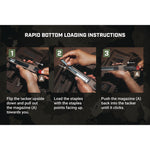 Hi-Start Hand Tacker, T50 Style Staples (0.25" to  0.56") and 18-gauge Brads (0.5" to 0.63")