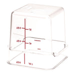 Squares Polycarbonate Food Storage Container, 8 qt, 8.75 x 8.75 x 9, Clear, Plastic