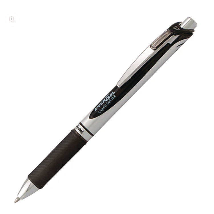 EnerGel RTX Deluxe Gel Pen, Retractable, Medium 0.7 mm, Assorted Ink and Barrel Colors, 3/Pack