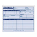 Employee Personnel File Jacket, Unpunched, Straight Tab, Letter Size, Blue, 20/Pack
