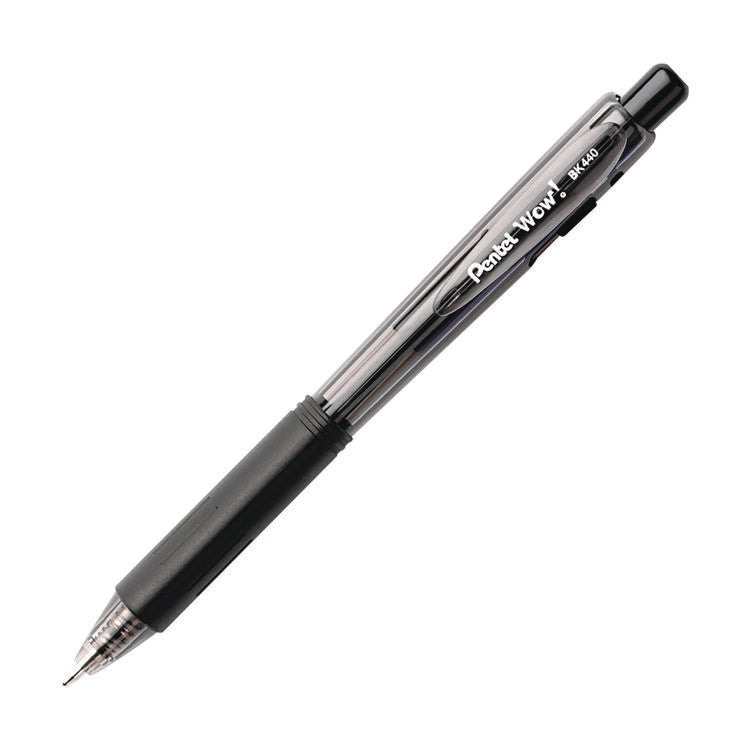 WOW! Ballpoint Pen, Retractable, Medium 1 mm, Assorted Ink and Barrel Colors, 18/Pack