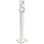 Fs6 Touch-Free Floor Stand Dispenser, 1,200 Ml, 12.5 X 11.3 X 38.5, White