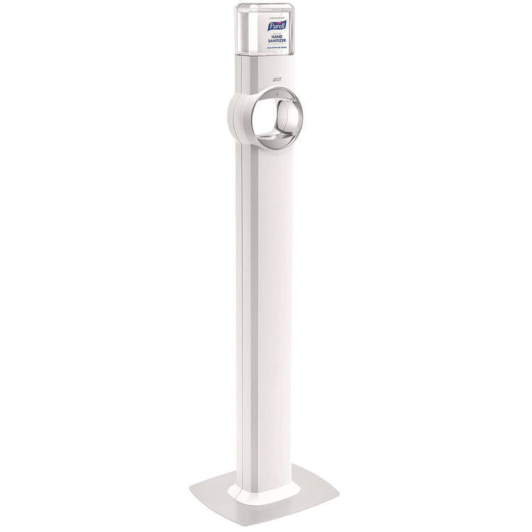 Fs6 Touch-Free Floor Stand Dispenser, 1,200 Ml, 12.5 X 11.3 X 38.5, White
