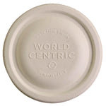 Fiber Lids for Bowls, Fits 8 oz Bowls, 3.7" Diameter x 0.4" h, Natural, Paper, 1,000/Carton