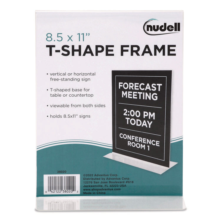 Acrylic Sign Holder, 8.5 x 11, Clear