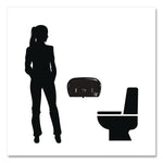 HyTech Seas Mini JRT Twin Dispenser, 5.5 x, 15.7 x 9.8, Black