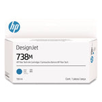 HP 738M (A24VMACT) Cyan Original DesignJet Ink Cartridge, 20/Carton