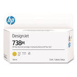 HP 738M (A24VPACT) Yellow Original DesignJet Ink Cartridge, 20/Carton