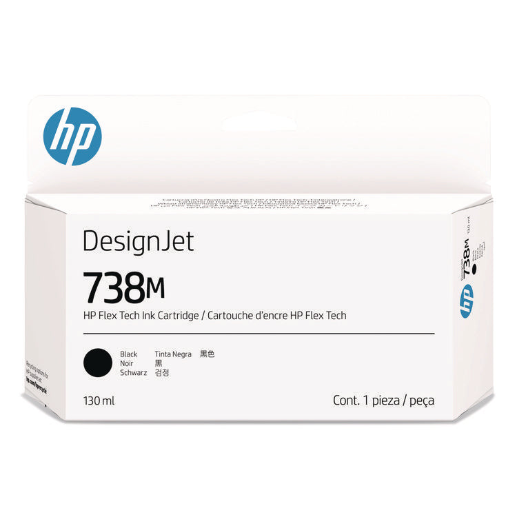 HP 738M (A24VLACT) Black Original DesignJet Ink Cartridge, 20/Carton