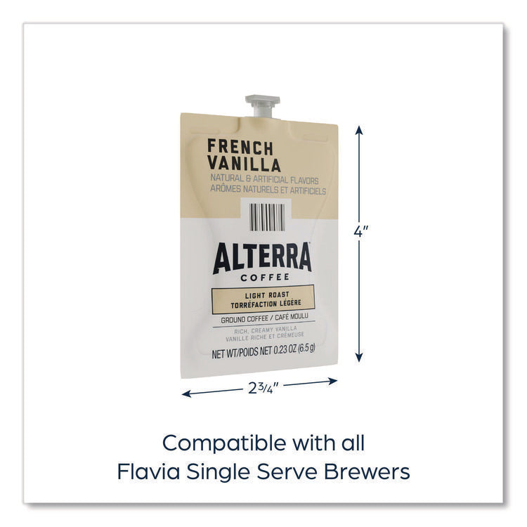 Alterra French Vanilla Coffee Freshpack, 100/Carton