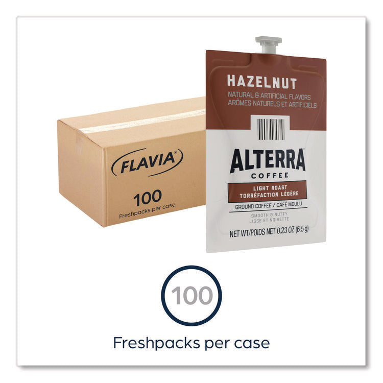 Alterra Hazelnut Coffee Freshpack, 100/Carton