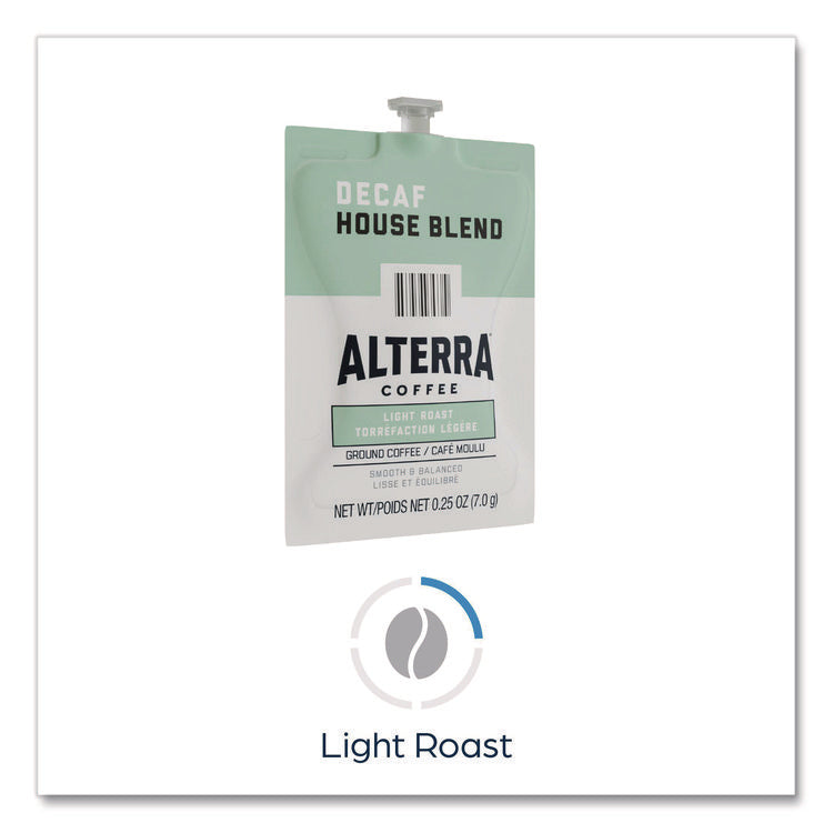 Alterra Decaf House Blend Coffee Freshpack, 100/Carton
