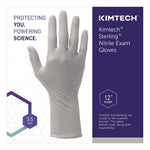 STERLING Nitrile-Xtra Exam Gloves, Powder-Free, AQL 1.0, Large, 3.5 mil Thick, 12" Long, Gray, 100/Box, 10 Boxes/Carton