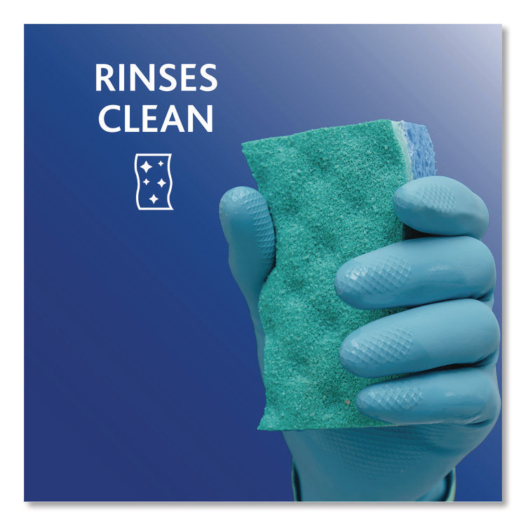Scrunge Non-Scratch Scrub Sponge, 2.63" x 4.25", 1" Thick, Green/Blue, 2/Pack