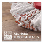 EZWring Deep Clean Refill, Microfiber, Custom size for EZ Wring Mop System, Red/White
