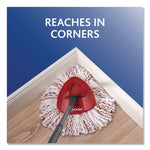 EZWring Deep Clean Refill, Microfiber, Custom size for EZ Wring Mop System, Red/White